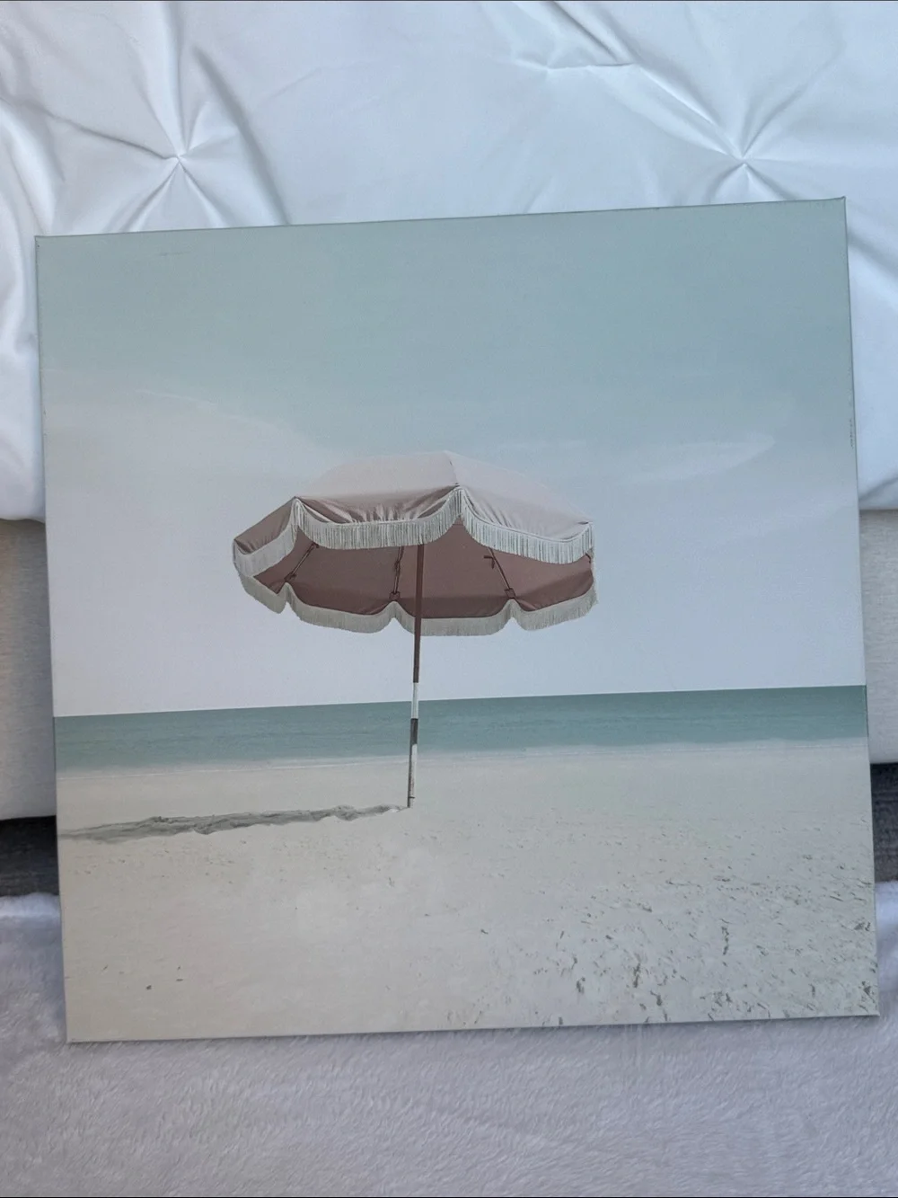 Pink Umbrella Canvas Picture